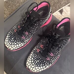 Gently Worn Nike Running Shoes Pink and Black